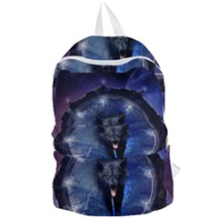 Awesome Wolf In The Gate Foldable Lightweight Backpack by FantasyWorld7