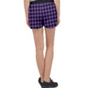 Block Fiesta Black And Imperial Purple Velour Lounge Shorts View2