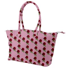 Rose In Pink Canvas Shoulder Bag by snowwhitegirl