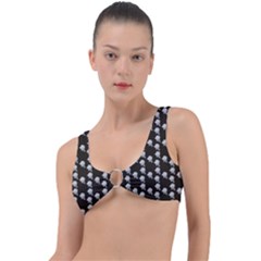 White Rose In Brown Ring Detail Bikini Top by snowwhitegirl