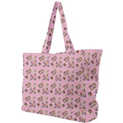 Robin Art Pink Pattern Simple Shoulder Bag by snowwhitegirl