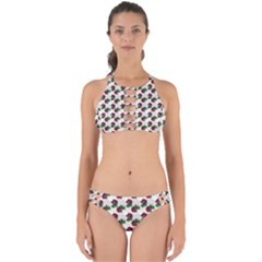 Doily Rose Pattern White Perfectly Cut Out Bikini Set by snowwhitegirl