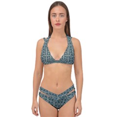 Pattern1 Double Strap Halter Bikini Set by Sobalvarro