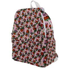 Fiola Pattern Pink Top Flap Backpack by snowwhitegirl