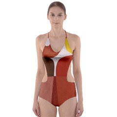 Sophie Taeuber Arp, Composition À Motifs D arceaux Ou Composition Horizontale Verticale Cut-out One Piece Swimsuit by Sobalvarro