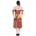 Sophie Taeuber Arp, Composition à Motifs D arceaux Ou Composition Horizontale Verticale Shoulder Tie Bardot Midi Dress View2