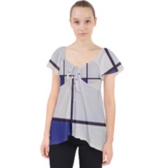 Tableau I, By Piet Mondriaan Lace Front Dolly Top by Sobalvarro
