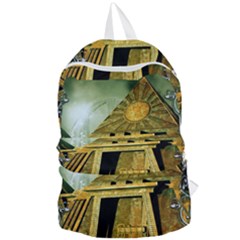 Awesome Steampunk Pyramid In The Night Foldable Lightweight Backpack by FantasyWorld7