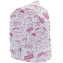 Cute Girly Seamless Pattern Zip Bottom Backpack View1