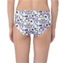 Hand Drawn Cute Cat Pattern Mid-Waist Bikini Bottoms View2