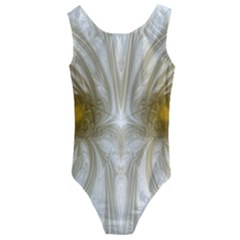 Fractal Fantasy Background Pattern Kids  Cut-out Back One Piece Swimsuit by Wegoenart