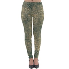 Fractal Abstract Background Pattern Lightweight Velour Leggings by Wegoenart