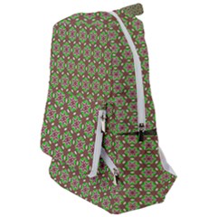 Background Green Ornamental Pattern Travelers  Backpack by Wegoenart