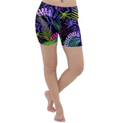 Leaves Nature Design Plant Lightweight Velour Yoga Shorts by Nexatart