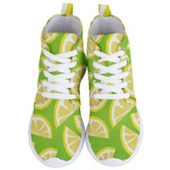 Lemon Fruit Healthy Fruits Food Women s Lightweight High Top Sneakers by Nexatart