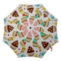Seamless Pattern Yummy Colored Cupcakes Hook Handle Umbrellas (Small) View1