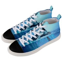 Wonderful Jellyfish Women Men s Mid-top Canvas Sneakers by FantasyWorld7