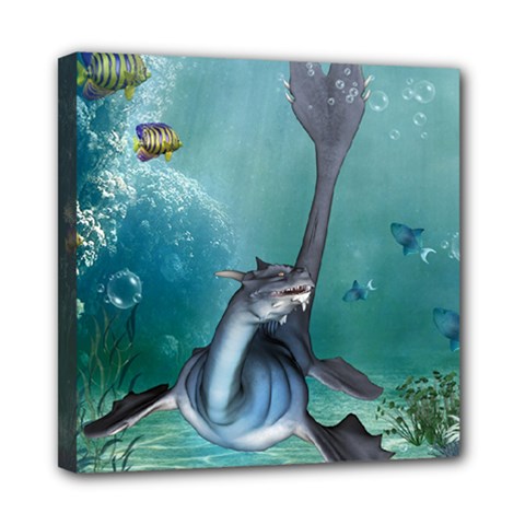 Awesome Seadragon Mini Canvas 8  X 8  (stretched) by FantasyWorld7