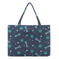 Bons Foot Prints Pattern Background Medium Tote Bag by Vaneshart