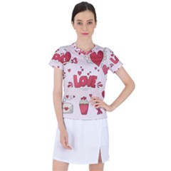 Hand Drawn Valentines Day Element Collection Women s Sports Top by Vaneshart