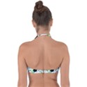 Geometric Shapes Background Halter Bandeau Bikini Top View2