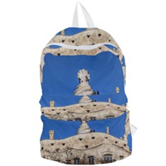 Gaudi, La Pedrera Building, Barcelona - Spain Foldable Lightweight Backpack by dflcprintsclothing