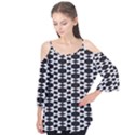 Black And White Triangles Flutter Tees View1