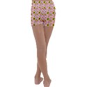 Hawaii Ghost Pink Kids  Lightweight Velour Yoga Shorts View4