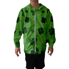 St Patricks Day Kids  Hooded Windbreaker by Valentinaart