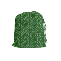 St Patricks Day Drawstring Pouch (large) by Valentinaart