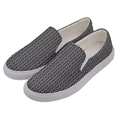 Black And White Triangles Men s Canvas Slip Ons by Sparkle