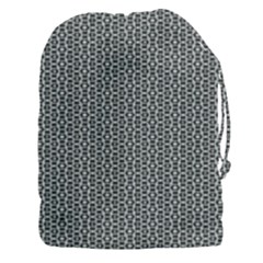 Black And White Triangles Drawstring Pouch (3xl) by Sparkle