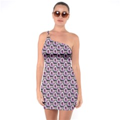 Flowers Pattern One Soulder Bodycon Dress by Sparkle