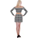 Optical Illusion Off Shoulder Top with Mini Skirt Set View2