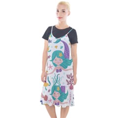 Set Cute Mermaid Seaweeds Marine Inhabitants Camis Fishtail Dress by Wegoenart
