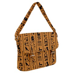Egyptian Hieroglyphs Ancient Egypt Letters Papyrus Background Vector Old Egyptian Hieroglyph Writing Buckle Messenger Bag by Wegoenart