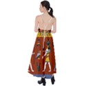 Ancient Egyptian Religion Seamless Pattern Tie Back Maxi Dress View2