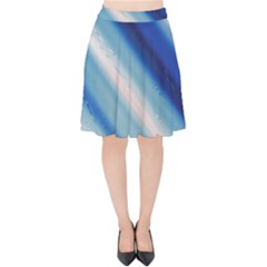 Violet Orange Velvet High Waist Skirt by Sparkle