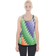 Zigzag Waves Piece Up Tank Top by Sparkle