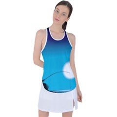 Fishing Racer Back Mesh Tank Top by Sparkle