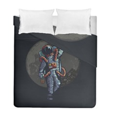 Illustration Drunk Astronaut Duvet Cover Double Side (full/ Double Size) by Vaneshart