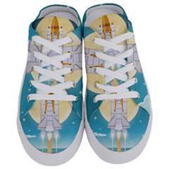 Space Exploration Illustration Half Slippers by Vaneshart