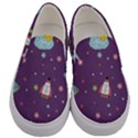 Space Travels Seamless Pattern Vector Cartoon Men s Canvas Slip Ons View1