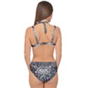 Vector Flat Space Design Background With Text Double Strap Halter Bikini Set View2