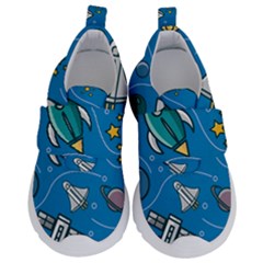 About Space Seamless Pattern Kids  Velcro No Lace Shoes by Vaneshart