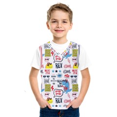 Monster Cool Seamless Pattern Kids  Sportswear by Vaneshart