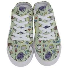Hand Drawn Pattern School Half Slippers by Vaneshart