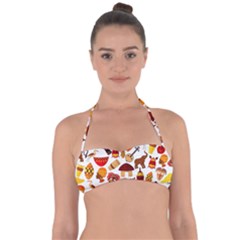 Africa Jungle Ethnic Tribe Travel Seamless Pattern Vector Illustration Halter Bandeau Bikini Top by Vaneshart