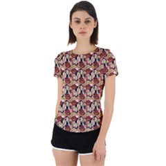 Swimmer 20s Pink Back Cut Out Sport Tee by snowwhitegirl