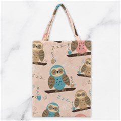 Seamless Pattern Owls Dream Cute Style Fabric Classic Tote Bag by Vaneshart